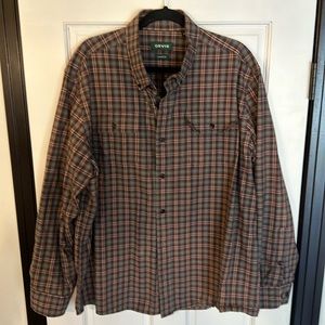 Orvis Men’s Ling Sleeve Button Down Casual shirt XL